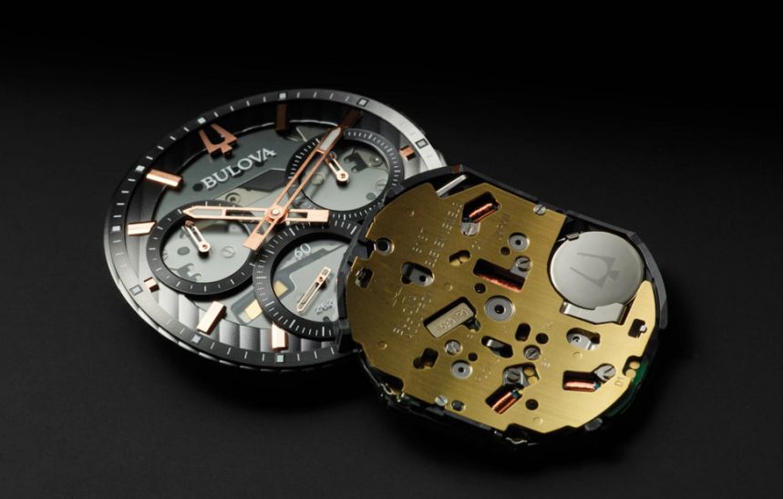 Movimento ad alta frequenza Bulova del modello Curve. Fonte: www.teddybaldassarre.com