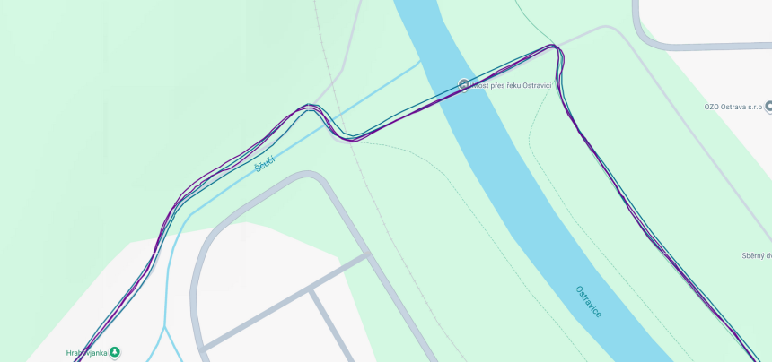 Blu – Coros Pace 4, viola – Polar Verity Sense.