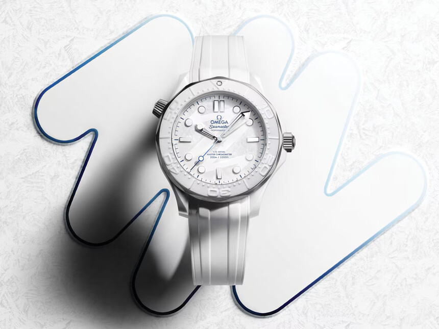 L’ultima edizione Omega Milano Cortina 2026 sotto forma di Seamaster Diver 300M. Foto: Omega