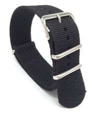 Cinturino Ricardo Nato, nylon, nero
