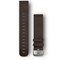 Cinturino in pelle Garmin 20mm (per Venu, Venu Sq, Venu 2 plus ecc.), marrone V2, Quick Release, 010-12691-01