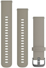 Cinturino in silicone Garmin 20mm (per Venu, Venu Sq, Venu Sq 2, Venu 2 plus ecc.), beige, Quick Release, 010-12691-09