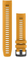 Cinturino Garmin Instinct, in silicone, giallo, fibbia nera