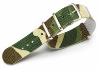 Cinturino in nylon Ricardo Kronplatz, mimetico, NATO