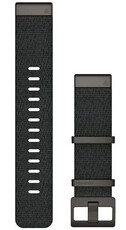 cinturino in nylon Garmin 22mm (per Garmin Fenix 8/7/6 (47mm), Epix 2 ecc.), nero, QuickFit, 010-12738-03