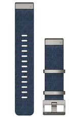 Cinturino Garmin MARQ, in nylon, blu, fibbia argento