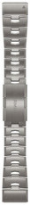 bracciale in titanio Garmin 26mm (per Garmin Fenix 8/7X/6X (51mm), Tactix ecc.), grigio, QuickFit, 010-12864-08