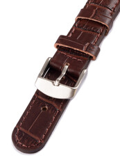 Cinturino unisex in pelle marrone scuro per orologi W-080-B