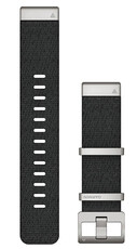 Cinturino in nylon Garmin 22mm (per Garmin Fenix 8/7/6 (47mm), Epix 2 ecc.), nero V2, QuickFit, 010-12738-21