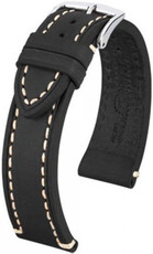 Cinturino in pelle nero Hirsch Liberty L 10900250-2 (pelle di vitello)