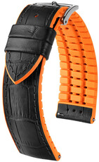 Cinturino nero Hirsch Andy L 0927628050-2 (Pelle di vitello / gomma naturale)