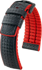 Cinturino nero Hirsch Ayrton L 0912092050-5 (Pelle di vitello / caucciù naturale)