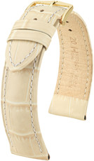 Cinturino beige in pelle Hirsch Duke M 01028190-1 (Pelle di vitello)
