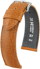 Cinturino marrone in pelle Hirsch Camelgrain XL 01009210-2 (pelle di vitello)