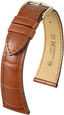 Cinturino marrone in pelle Hirsch London L 04307079-1 (pelle di alligatore)