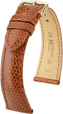 Cinturino marrone in pelle Hirsch London L 04366070-1 (pelle di lucertola) Hirsch selection