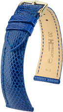 Cinturino blu in pelle Hirsch London L 04366085-1 (pelle di lucertola) Hirsch selection