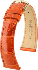 Cinturino arancione in pelle Hirsch London L 04307077-1 (pelle di alligatore) Hirsch selection