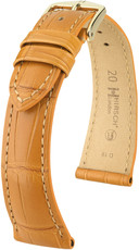 Cinturino in pelle marrone chiaro Hirsch London L 04307075-1 (pelle di alligatore) Hirsch selection