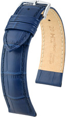 Cinturino in pelle blu scuro Hirsch Duke M 01028180-2 (pelle di vitello)
