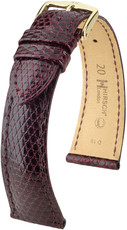 Cinturino bordeaux in pelle Hirsch London L 04366060-1 (pelle di lucertola) Hirsch selection