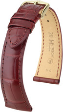 Cinturino bordeaux in pelle Hirsch London M 04307169-1 (pelle di alligatore) Hirsch selection