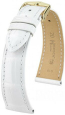 Cinturino bianco in pelle Hirsch London L 04207000-1 (pelle di alligatore) Hirsch Selection