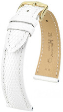 Cinturino bianco in pelle Hirsch London L 04266000-1 (pelle di lucertola) Hirsch Selection