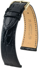 Cinturino nero in pelle Hirsch Genuine Croco M 01808150-1 (Pelle di coccodrillo)