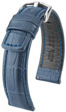 Cinturino in pelle blu scuro Hirsch Grand Duke L 02528080-2 (pelle di vitello)