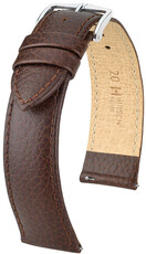 Cinturino in pelle marrone scuro Hirsch Kansas XL 01502210-2 (pelle di vitello)