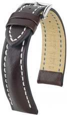 Cinturino in pelle marrone scuro Hirsch Heavy Calf L 02475010-1 (Pelle di vitello)