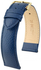 Cinturino in pelle blu scuro Hirsch Kansas M 01502180-1 (Pelle di vitello)