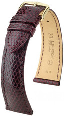 Cinturino bordeaux in pelle Hirsch London L 04266060-1 (pelle di lucertola) Hirsch Selection