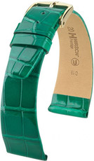 Cinturino verde in pelle Hirsch Prestige L 02207040-1 (pelle di alligatore) Hirsch Selection