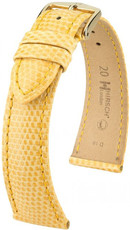 Cinturino giallo in pelle Hirsch London M 04266173-1 (pelle di lucertola) Hirsch Selection
