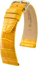 Cinturino giallo in pelle Hirsch Prestige M 02207173-1 (pelle di alligatore) Hirsch Selection