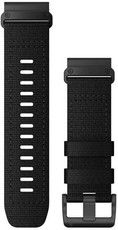 Cinturino Garmin QuickFit 26mm, in nylon, nero, fibbia nera (Fenix 7X/6X/5X, Tactix, ecc.)