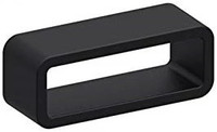 Passante nero in silicone per orologi