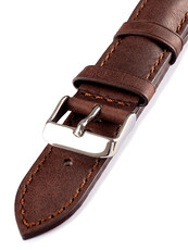 Cinturino unisex in pelle marrone HYP-06-MORO