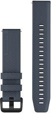 Cinturino Garmin Quick Release 20mm, in silicone, scuro, fibbia nera (Venu, Venu Sq, Venu 2 plus, ecc.)