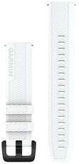 Cinturino in silicone Garmin 20mm (per Venu, Venu Sq, Venu 2+ ecc.), bianco, Quick Release, 010-13076-02