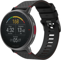 Polar Vantage V2 Shift HR M/L nero e rosso