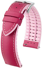 Cinturino rosa scuro Hirsch Lindsey M 0922202125-2 (gomma naturale)