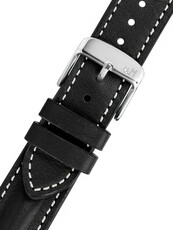 Cinturino in pelle Morellato Sailing M 5617C03.019, nero