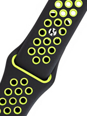 Cinturino in silicone verde nero Morellato Paroo 5402187.802 M