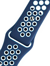 Cinturino in silicone blu bianco Morellato Paroo 5402187.803 M