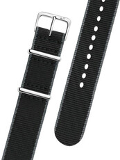 Cinturino in tessuto Morellato Band 3972A74.806 M, nero, NATO