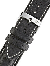 Cinturino bianco e nero in pelle Morellato Race M 4909C18.817