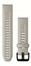 cinturino in silicone Garmin 20mm (per Garmin Fenix 8/7S/6S (43mm), ecc.), beige, QuickFit, 010-13102-04